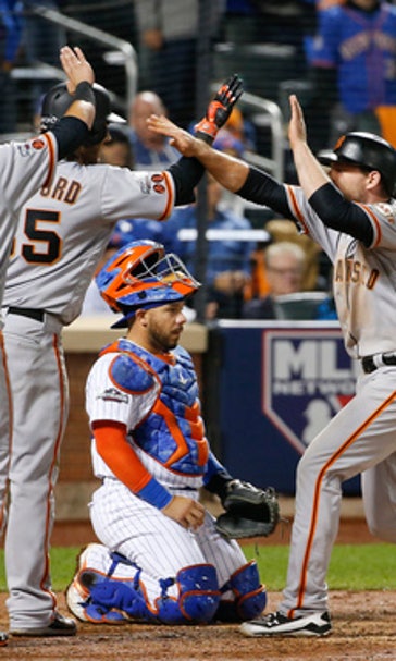 Bumgarner, Gillaspie lead Giants over Mets 3-0; Cubs next